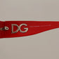 DG4027 Red Crystal Black Lens Shades Sunglasses