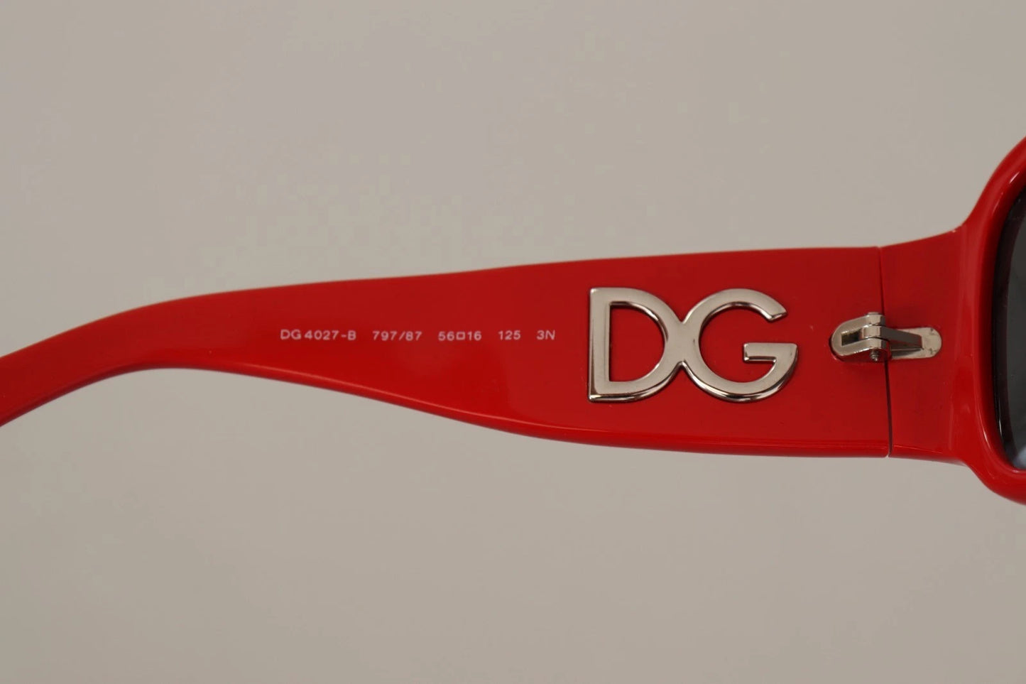 DG4027 Red Crystal Black Lens Shades Sunglasses
