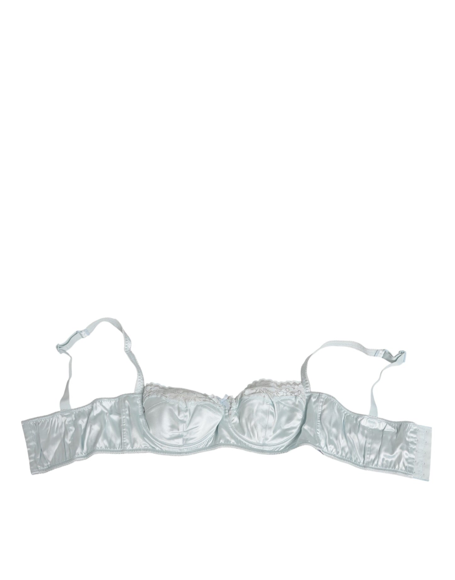 Light Blue Silk Semi-Padded Balconette Underwear