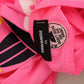 Pink Logo Print Sleeveless Sheath Mini Dress