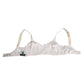 White Silk Satin Soft Cup Lingerie Bra Underwear