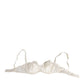 White Silk Satin Balconnet Lingerie Bra Underwear