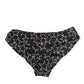 Black White Star Print Cotton Slip Panty Underwear