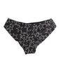 Black White Star Print Cotton Slip Panty Underwear