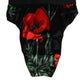 Black Floral Print High Waist Sheer Mesh Underwear
