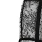 Black Sheer Polka Dot Lace High Waist Underwear