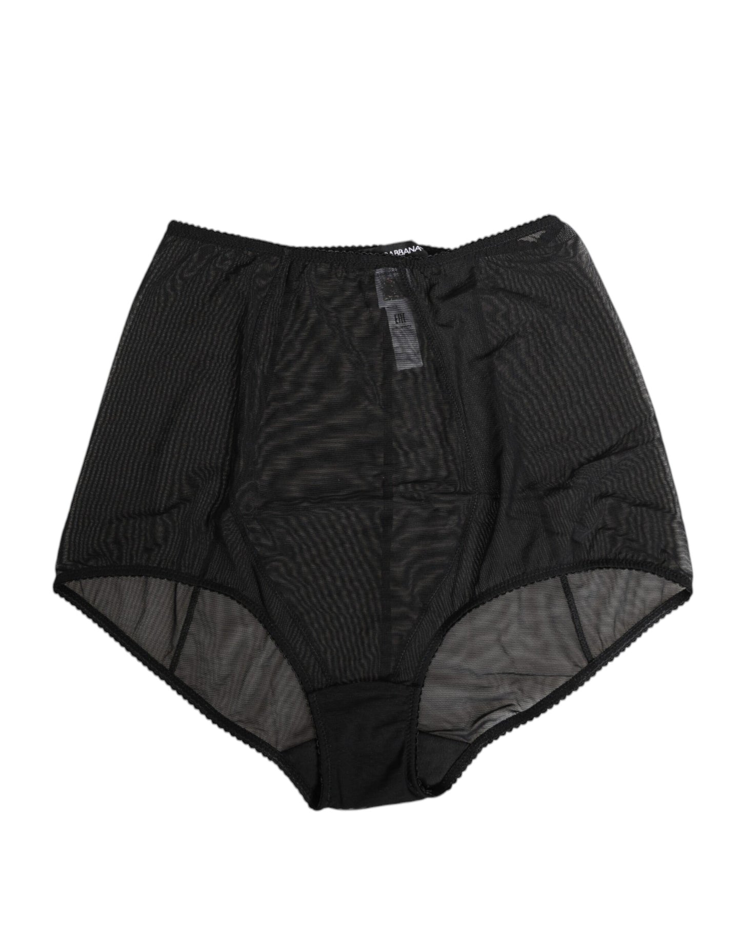 Black High Waist Mesh Sheer Shapewear Underwear