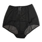 Black High Waist Mesh Sheer Shapewear Underwear