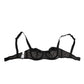 Black Sheer Mesh Underwire Bra  Underwear
