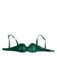 Green Satin Semi-Padded Underwire Musk Underwear