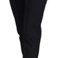 Black High Waist Skinny Trouser STAFF Pants
