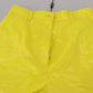 Yellow High Waist Skinny Women Trouser Pants