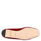 Red Velvet Crystal Buckle Loafers Flats Shoes