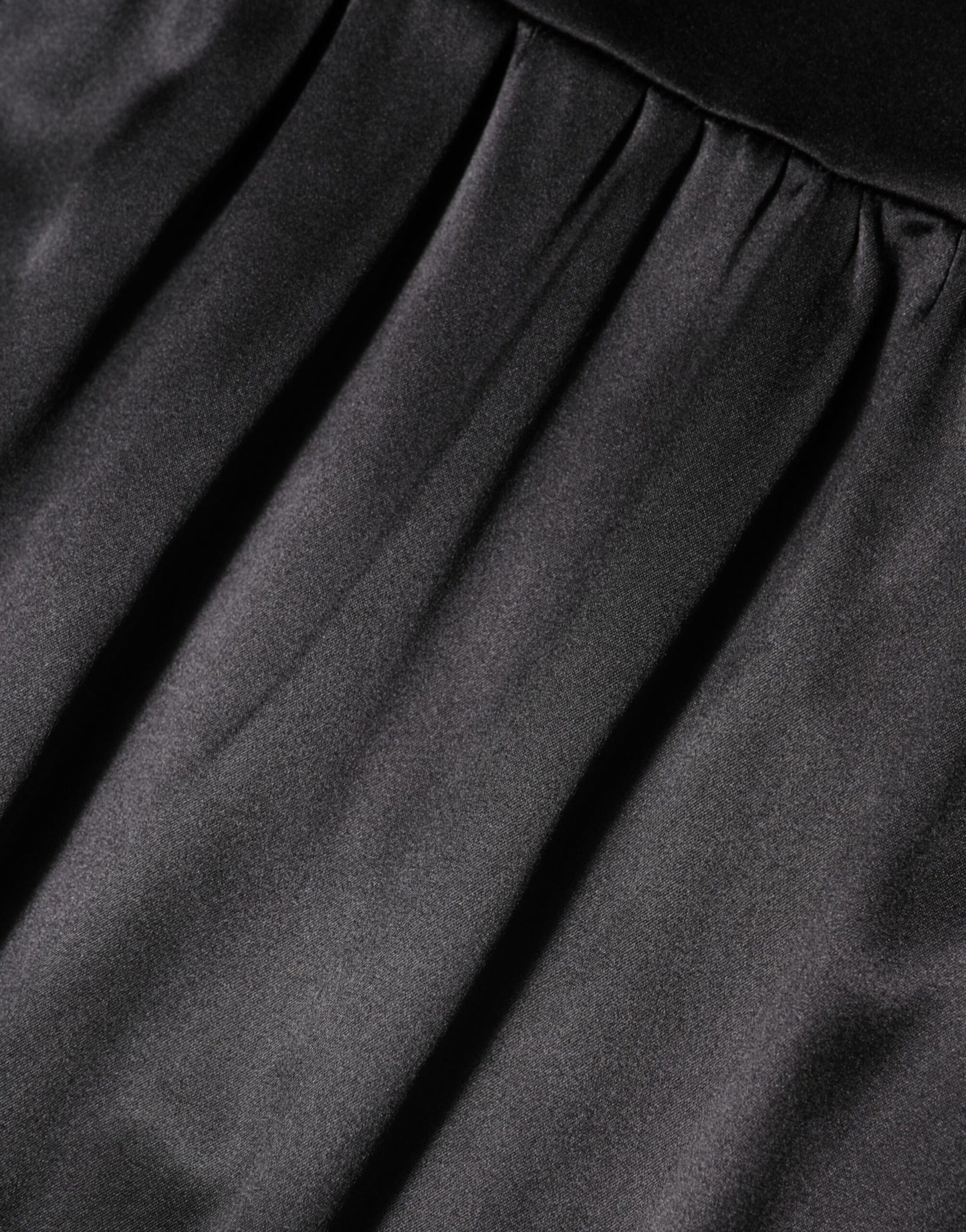 Black Silk Blend Lace Trim Sleeveless Mini Dress