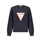 Blue Cotton Men Sweater