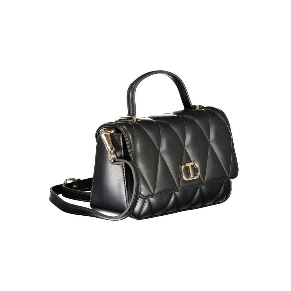 Nero Polyurethane Women's Shoulder Bag