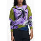 Purple Elastane Women Sweater