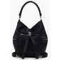 Black Polyurethane Women's Backpack