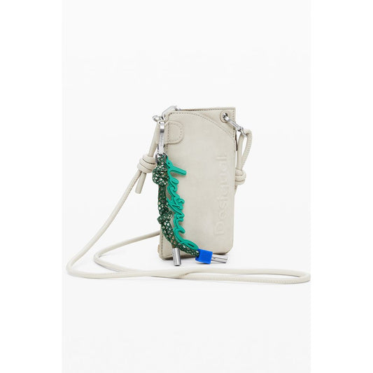 Beige Polyurethane Women Wallet