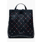 Nero Polyurethane Women Mini Backpack
