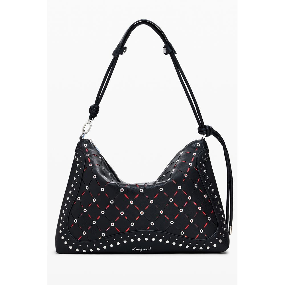 Black Polyurethane Women's Mini Bag