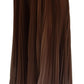 Beige Longuette Plisse Chiffon Midi Skirt