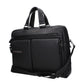 Black Leather Business And Laptop Bag