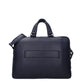 Blue Leather Business And Laptop Bag