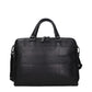 Black Leather Business And Laptop Bag