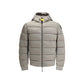 Gray Polyamide Full-Length Jacket