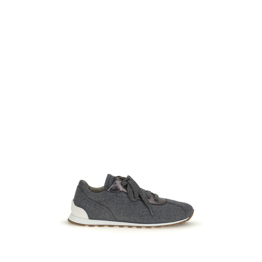 Virgin wool flannel Sneakers
