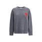 Gray Fleece Wool Sweatshirt