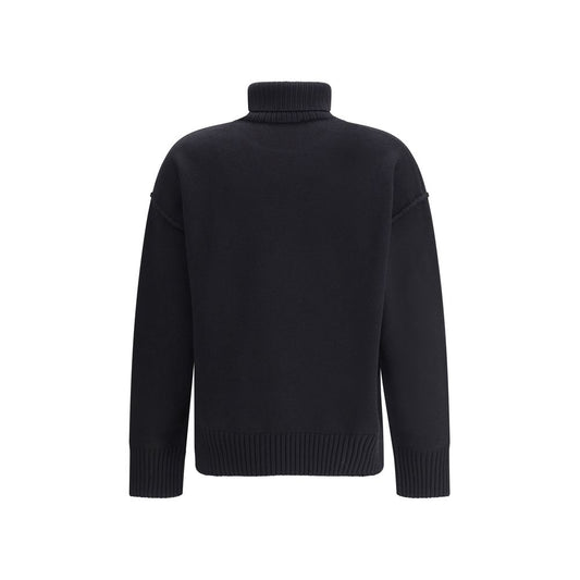 Black Fleece Wool Turtleneck