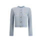 Light Blue Viscose Cardigan