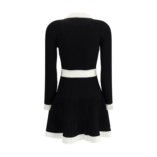 Black Viscose Casual Dress