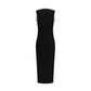 Black Viscose Casual Dress