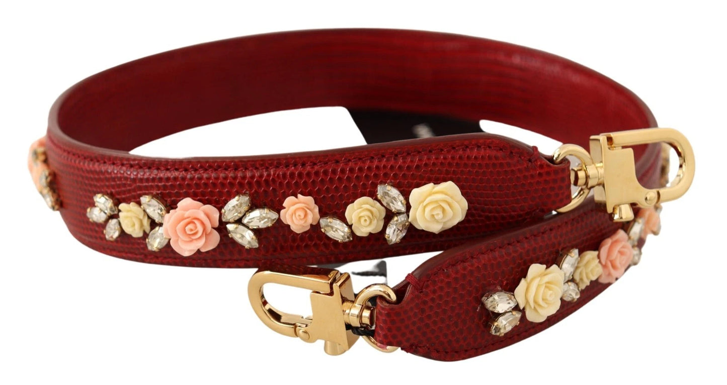 Floral Crystals Exotic Shoulder Strap Bag Accessory