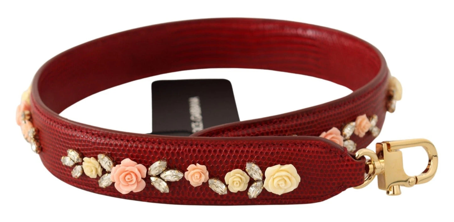Floral Crystals Exotic Shoulder Strap Bag Accessory