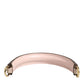 Beige Brown Snakeskin Leather Gold Ring Shoulder Strap