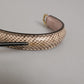 Beige Brown Snakeskin Leather Gold Ring Shoulder Strap