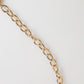 Gold Crystal Clock Face Pendant Statement Jewelry Necklace