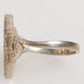Geometric Diamond Shape Pave CZ Crystal Jewelry Ring