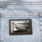 Light Blue Distressed Slim Fit Ripped Denim Jeans