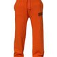 Orange Cotton DG VIB3 Logo Drawstring Sweatpants Pants