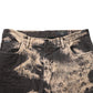 Beige Black Corduroy Tie-Dye Cotton Blend Pants