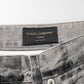 Black Grey Graphic Print Denim Pants Jeans