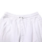 White Cotton Cargo Trousers Logo Patch Pants