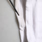 White Cotton Cargo Trousers Logo Patch Pants
