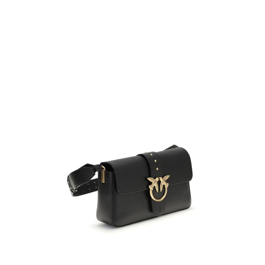 Black Leather Shoulder Bag