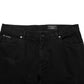Black Cotton Regular Denim Men Trouser Jeans